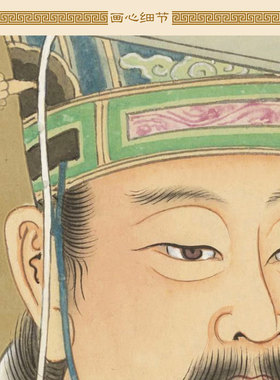 大禹成汤历史人物画像 仓颉挂画 中式复古丝绸卷轴画装饰画可定做