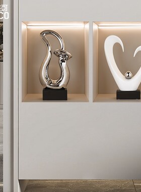 高级抽象艺术摆件家居饰品客厅玄关电视柜酒柜装饰办公室工艺品