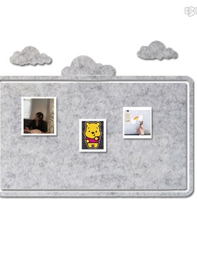 毛毡墙贴装饰品创意组合云朵自粘背景墙展示板幼儿园装饰墙面定制