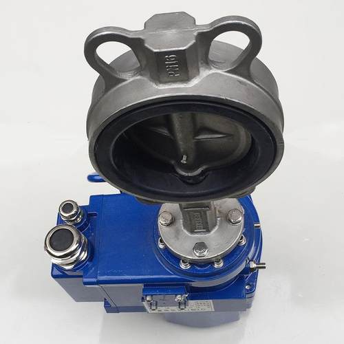 D971XP-16PQT防爆电动调节型对夹式中线不锈钢蝶阀开关型220V380V - 图3