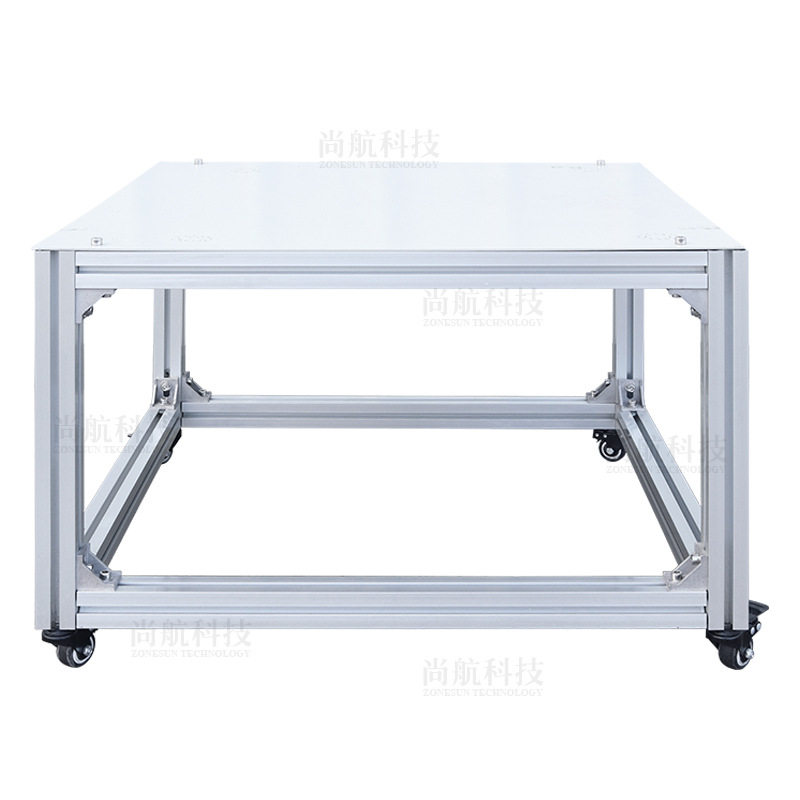 ZONESUN可移动桌子不锈钢A3&铝合金承重高配合流水线承载台式设备,淘宝优惠券,粉丝福利购,淘宝优惠卷