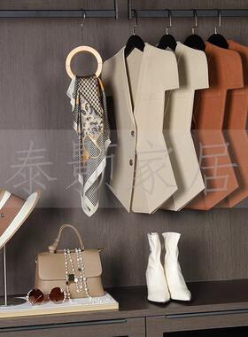 衣间摆件全屋设计帽展厅衣柜装饰品组合样板间约简软装毡毛道衣服