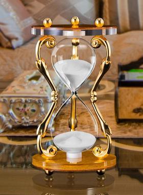 时光沙漏计WJ009时器3创0分钟时间欧式家居客厅桌面件意铁金艺属