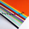 4-open 8K color cardboard 230g thick hard cardboard DIY handmade paper-cut hand-painted greeting card double-sided 4K color cardboard
