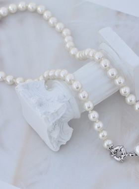 【官网正品】西太后新款树脂爱心珍珠项链气质高雅薇薇安颈链女