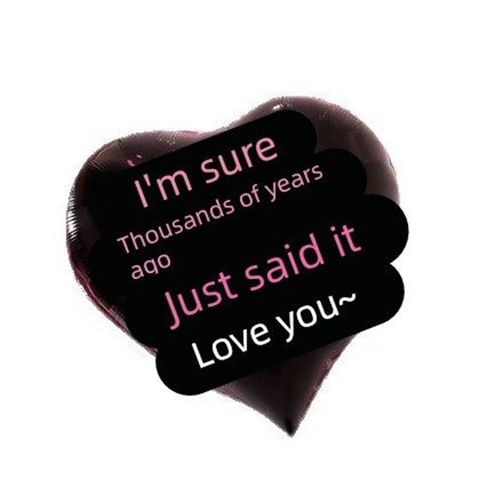 爱心气球结婚订婚晨袍成为彼此宇宙的终极浪漫超大号心形气球红色 - 图1