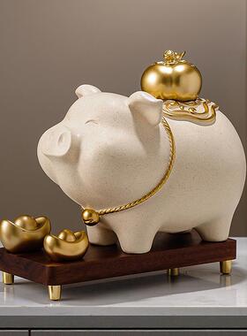 事大吉大号金猪存钱罐创意家居博客厅古架饰品酒柜诸电视柜摆AL10