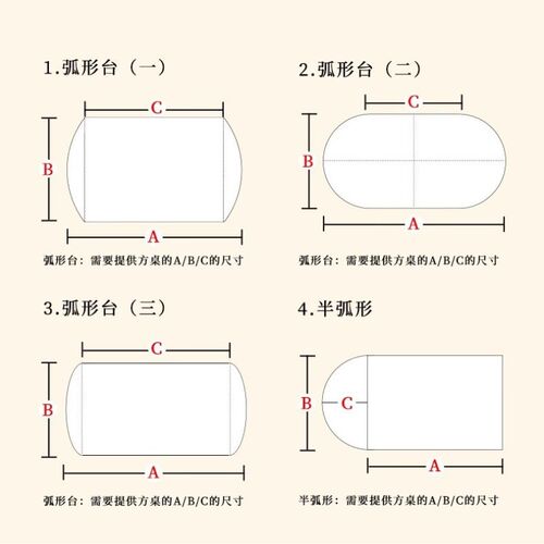 2024新款弧形台桌垫pvc皮革防水防油餐桌布防烫隔热餐桌面保护垫 - 图1