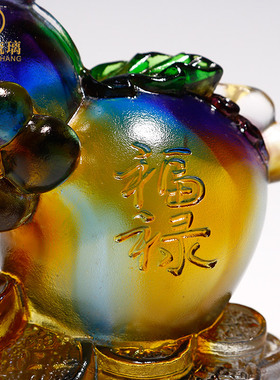 招财葫芦琉璃工艺品小摆件家居饰品汽车内饰客厅乔迁新居礼品创意