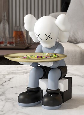 暴力熊kaws公仔玩偶小号家居客厅玄关鞋柜电视柜桌面装饰品摆件