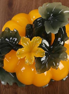 财视丰南瓜摆件中式客厅富玄收关电柜酒柜TSG3tHM2新居装饰