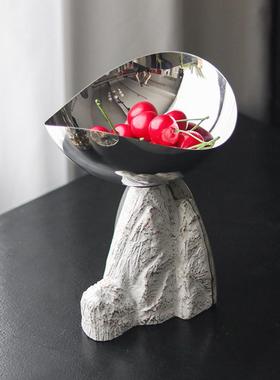 板房创意家居果盘柜摆件样酒民店宿客厅电视装饰BWT品轻奢山脉干