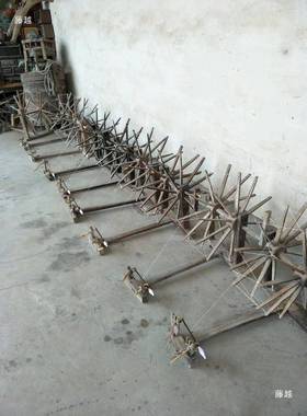 民老件织布机纺车农耕农具复古旧怀收藏农俗村旧物件thh$*&lz物水