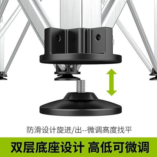 蜘蛛腿工作台木工岩板操作台多功能伸缩折叠铝合金切割锯台地摊台 - 图0