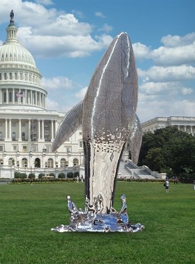 不锈钢雕塑软装异形龙门架广告牌科技避雷针推荐定制装置标志性