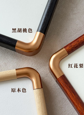 【定制链接】纯实木相框画框榫卯结构中式复古仿铜角挂墙空框字画