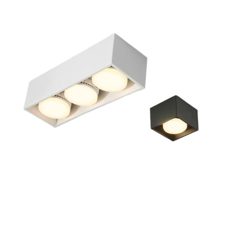 No main light, living room lighting, surface-mounted downlight, square bold light, hallway light, grille light, bedroom ceiling spotlight