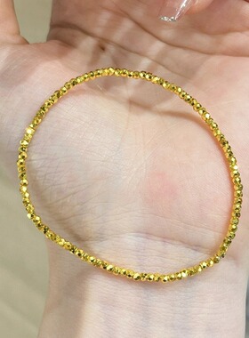 小金珠弹力绳手链碎子星河圆珠