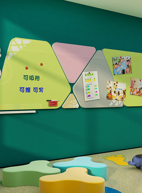 幼儿园楼梯墙面装饰环境创主题布置材料托管文化培训机构贴公告栏