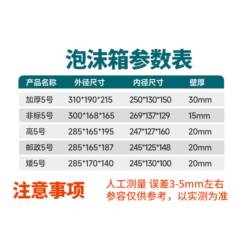 邮政5号泡沫箱快递专用箱保温保鲜冷藏海鲜水果食品打包泡沫盒子,淘宝优惠券,粉丝福利购,淘宝优惠卷