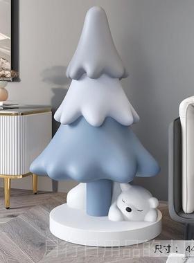 正品圣诞树落摆地件客厅电柜沙发乔旁家居视装饰品熊开业迁圣诞节