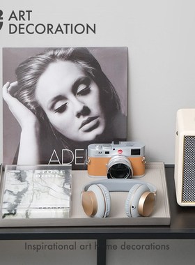 复古黑胶唱片仿真LP墙面装饰书房样板间音响软装饰品摆件拍摄道具