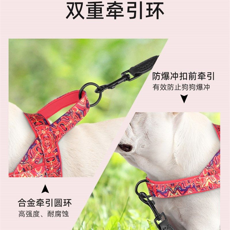 狗狗牵引绳中型大型犬穿入式胸抱婴袋萨摩金毛拉布拉多柴犬遛狗绳,淘宝优惠券,粉丝福利购,淘宝优惠卷