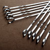 Barbecue utensils stainless steel flat skewers thickened steel skewers barbecue skewers grilled needle mutton skewers iron skewers barbecue skewers