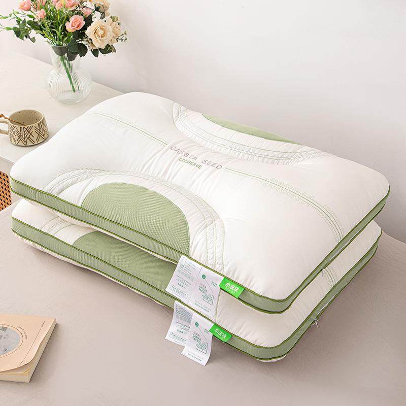 亲肤全棉决明子枕头枕芯护颈枕清香释压枕中高枕立体透气纯棉枕芯,淘宝优惠券,粉丝福利购,淘宝优惠卷