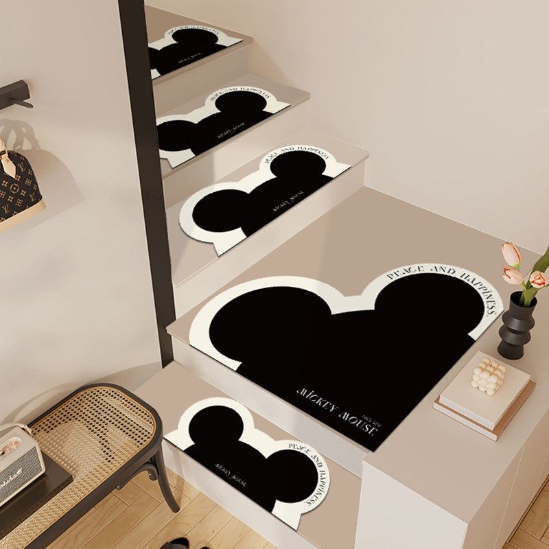 卡通异形楼梯垫踏步垫梯子地垫旋转台阶室内防滑垫子家用loft地毯,淘宝优惠券,粉丝福利购,淘宝优惠卷