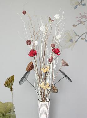 龙柳干树枝干花干支装饰插花家居摆设客厅摆件大型落地干花长枝干