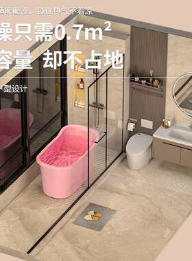 人泡澡桶成人家用身洗澡浴缸大号全浴桶加厚大澡S4ppC2xi盆澡盆塑