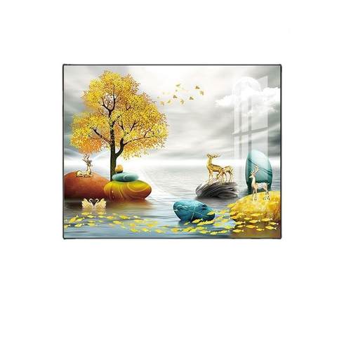 电关表箱奢装饰画现代QAO轻遮挡配电电闸箱盒弱电源开盒创意客厅 - 图3