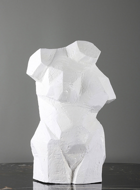 树脂抽象雕塑摆件样板房客厅茶几创意小摆设书柜艺术工艺品软装饰