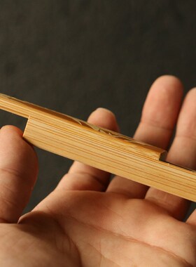 十几年高密度老玉竹东阳名家戚挺飞本工精工留青雕刻牙签盒竹雕刻