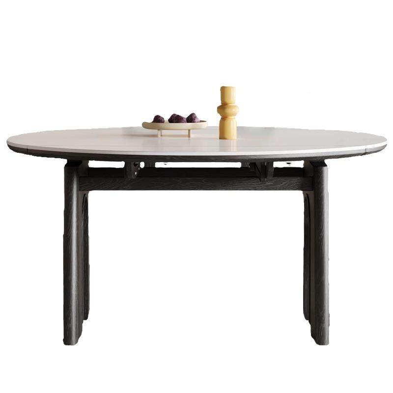 法式复古伸缩餐餐桌-607岩板桌餐白色家用小设户型意式轻奢计师圆,淘宝优惠券,粉丝福利购,淘宝优惠卷