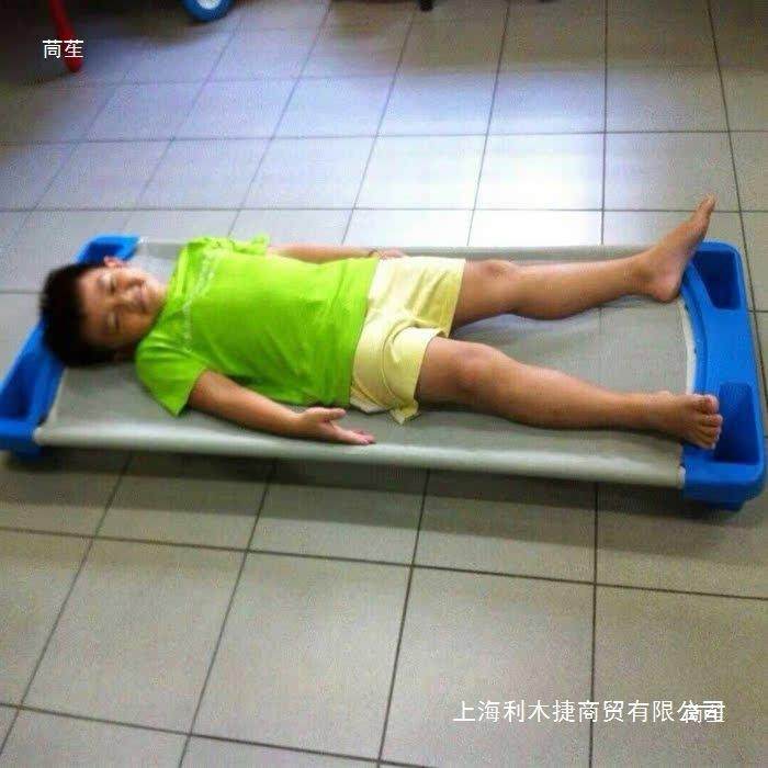 幼儿休园塑料ALA休蓝布床午网床早教小童息床料折叠网布床塑网床,淘宝优惠券,粉丝福利购,淘宝优惠卷