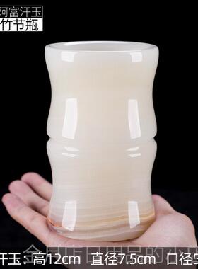 高档诚天然玉石石大号毛笔笔筒摆件复古装礼品中国饰记风创意个性