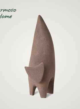 HERMOSO 科拉特Cat猫咪陶瓷摆件客厅办公室酒柜装饰品桌面酒店