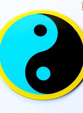 13厘米江氏版黄红蓝绿黑万字福标牌室内房屋门对门摆件非金属