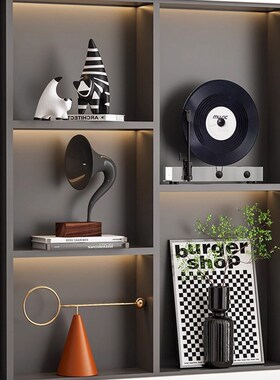 德国无障碍豪华高端家居软装饰现代客厅电视柜酒柜乔装艺术小众装