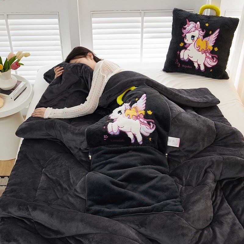 抱枕被子两用靠枕折叠毯汽车内加厚靠垫枕头二合一空调办公室午睡,淘宝优惠券,粉丝福利购,淘宝优惠卷