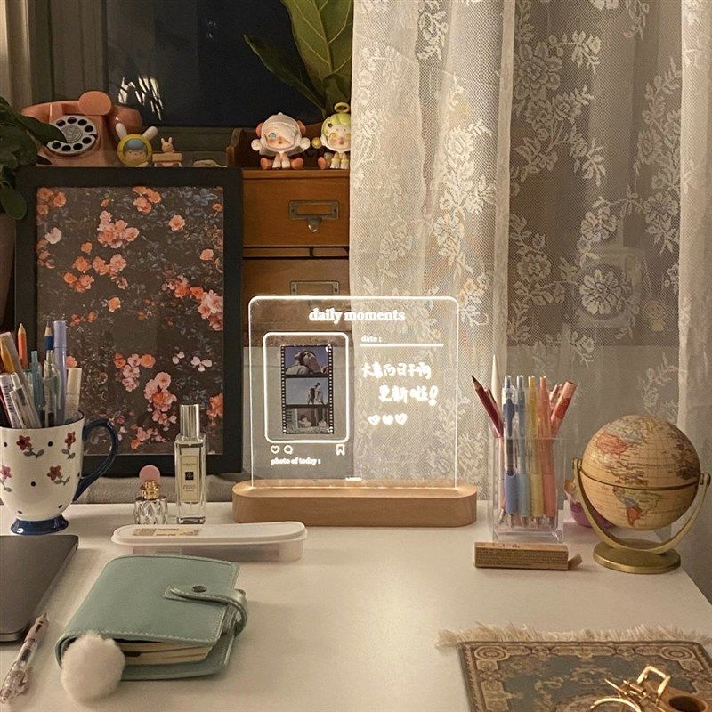 桌面发光立牌台卡展示牌美甲摆摊手写广告牌价目表牌价格牌台牌 - 图1