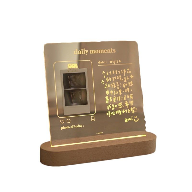 桌面发光立牌台卡展示牌美甲摆摊手写广告牌价目表牌价格牌台牌 - 图3