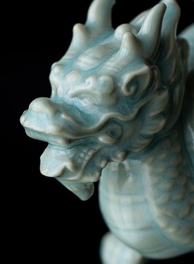 久造创意陶瓷龙龟摆件陶瓷鱼缸造景盆栽客厅桌面茶空间装饰工艺品