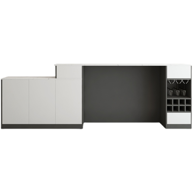 岛台餐桌一体客厅吧台隔断柜简约现代横厅沙发后背柜靠柜餐边柜 - 图2