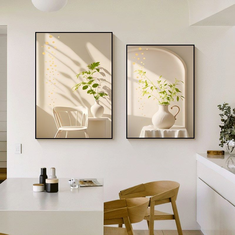 治愈系绿植餐厅壁画客厅沙发背景墙挂画现代小清新过道玄关装饰画,淘宝优惠券,粉丝福利购,淘宝优惠卷