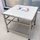 Thickened stainless steel table frame home dining table square rectangular new stainless steel table
