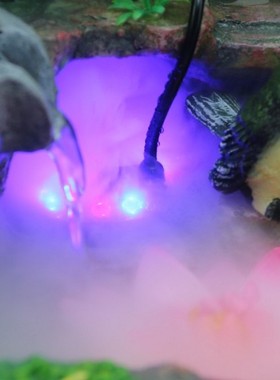 工艺品喷泉加湿器雾化器流水假山水景鱼池摆设鱼缸盆景造雾器摆件