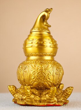 纯黄铜天医葫芦九龟阵摆件百福葫芦化解五黄二黑客厅卧室家居饰品